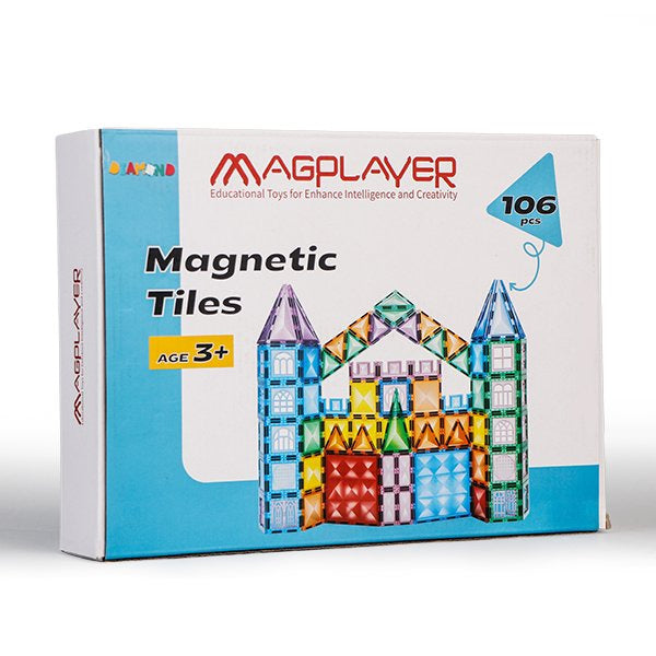 MAGPLAYER Magnetic Tiles 106Pcs