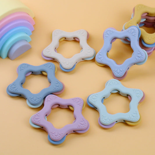 Star Silicone Baby Teether