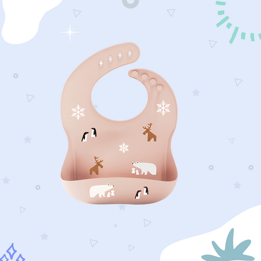 Silicone Baby Bib with Cute Design – Waterproof & Easy to Clean