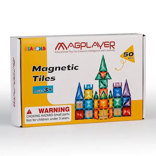 MAGPLAYER Magnetic Tiles 50Pcs