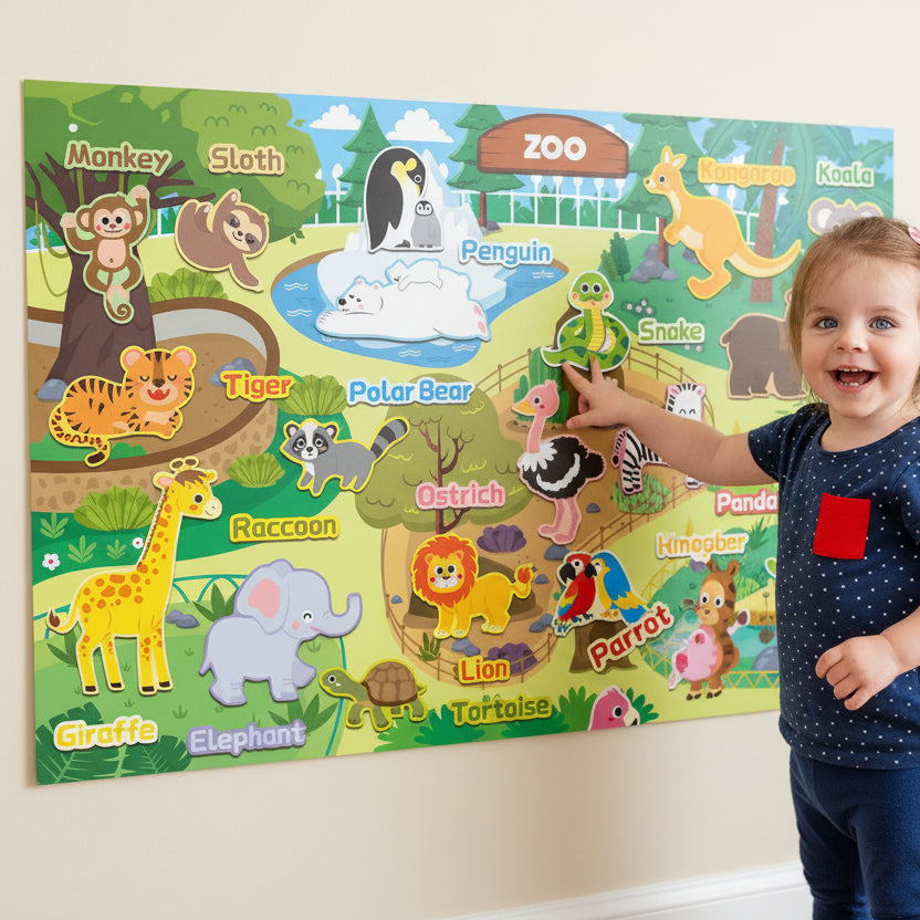Zoo Wall-Mounted Busy Board