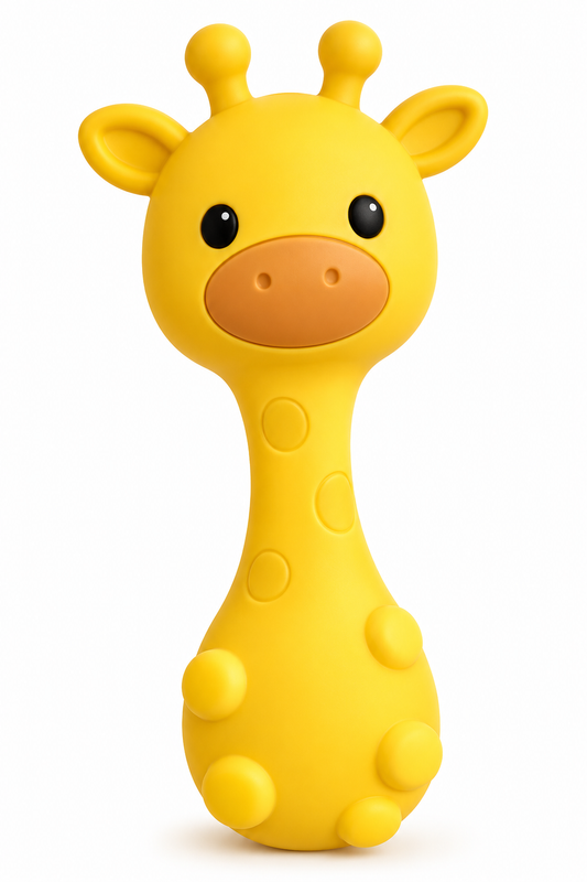 Silicone Giraffe Rattle