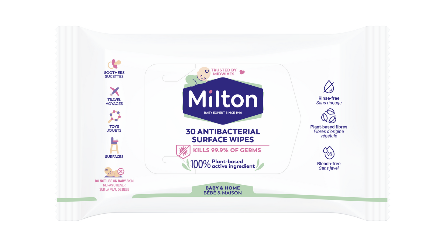 MILTON ANTIBACTERIAL SURFACE WIPES