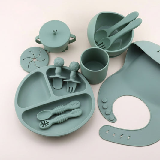 12 PCS Silicone Feeding Set