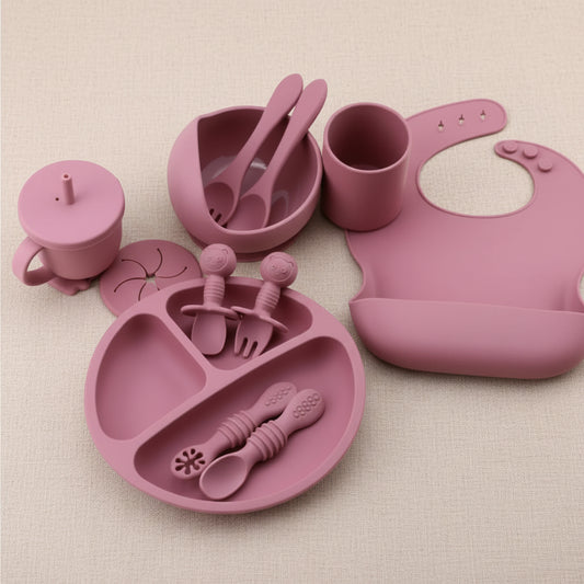 12 PCS Silicone Feeding Set