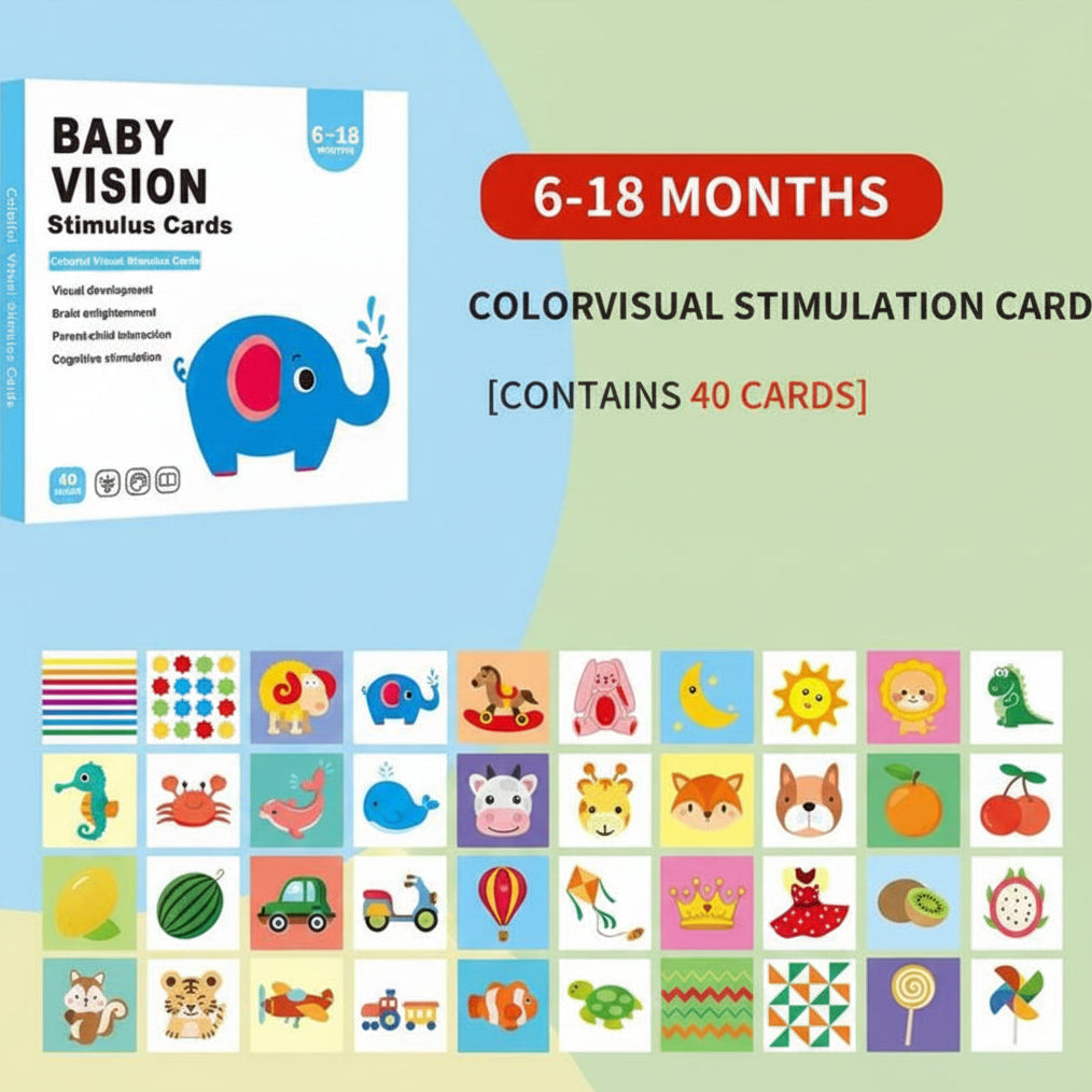 Color Visual Stimulation Cards (6-18 Months)
