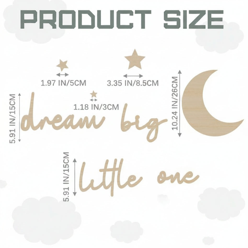 "Dream Big Little One" Wooden Wall Décor