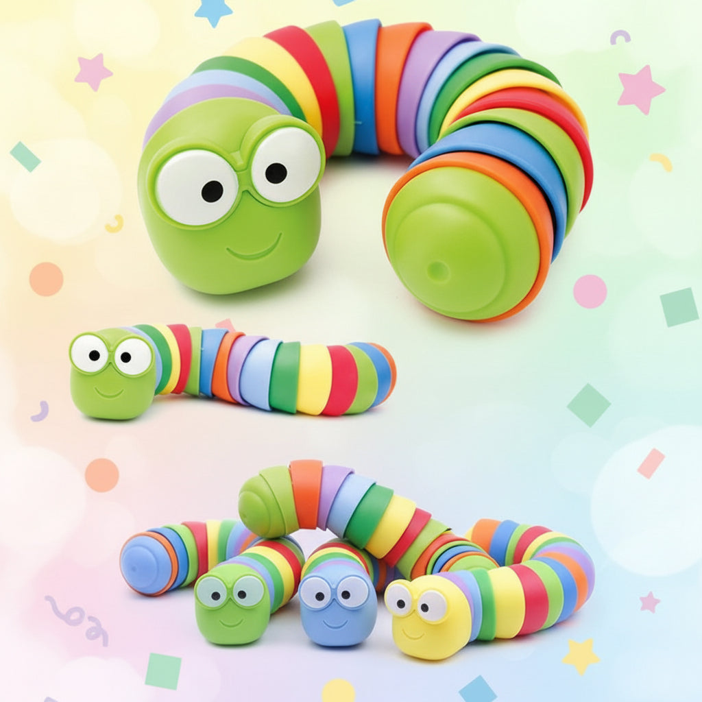 Rainbow Worm Sensory Toy