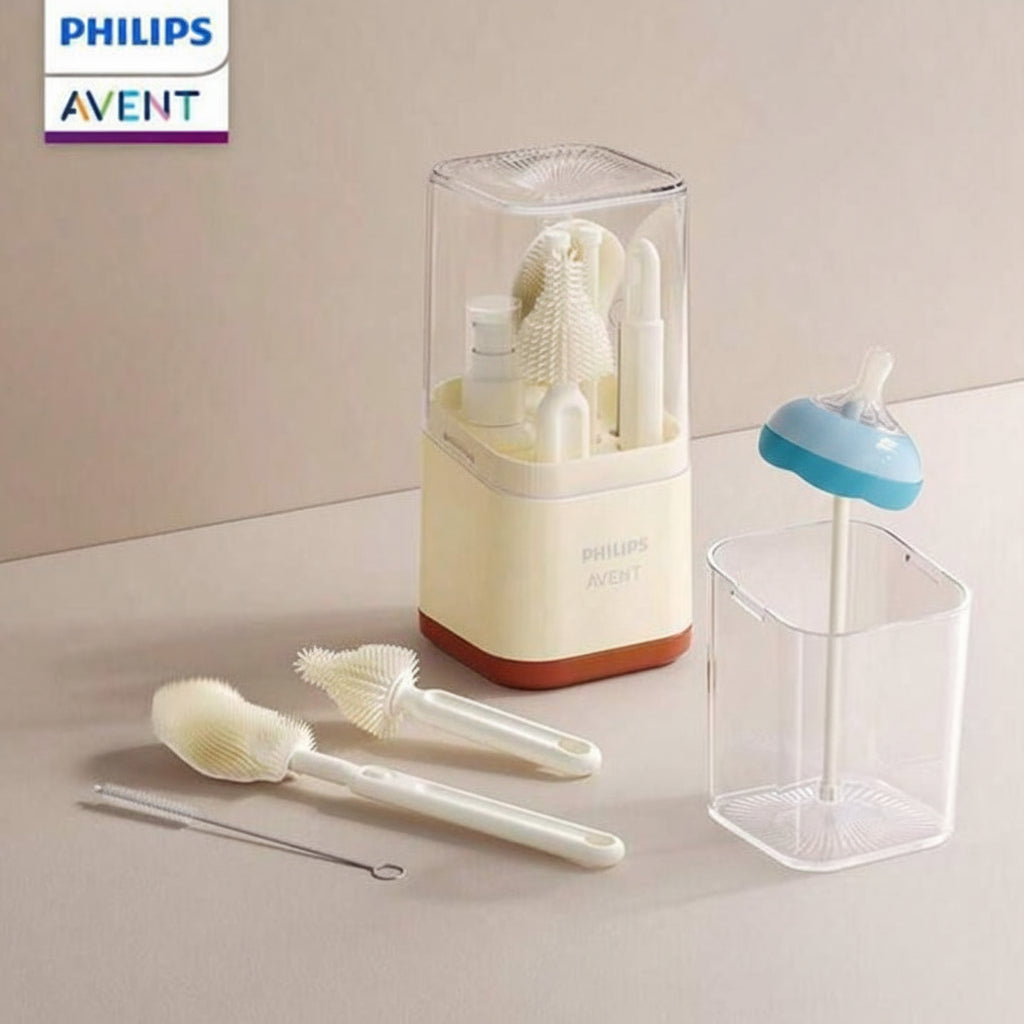 Philips Avent 6-in-1 Cleaning Brush Set β Clean, Dry & Travel Easily