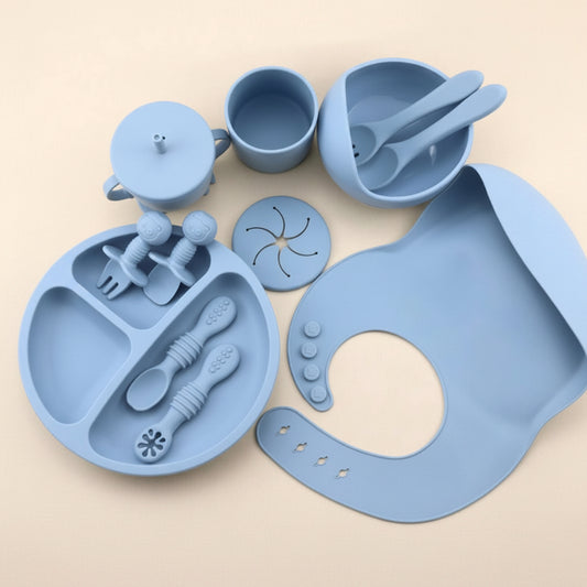 12 PCS Silicone Feeding Set