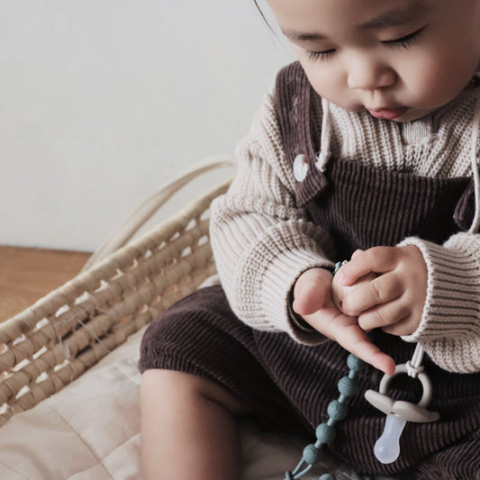 Pacifier Clip Chain Wooden Clip