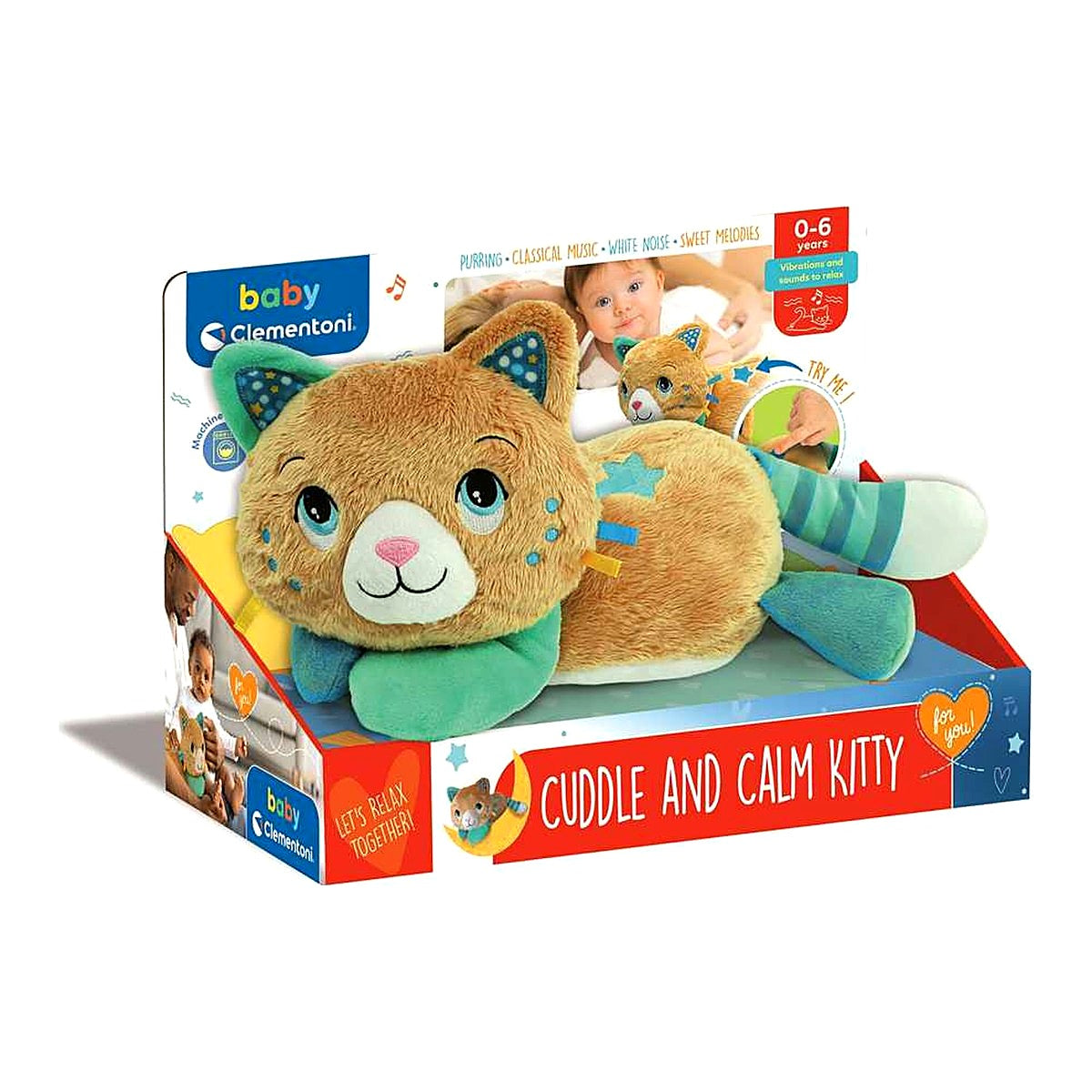 Clementoni Baby – Cuddle & Calm Kitty Plush
