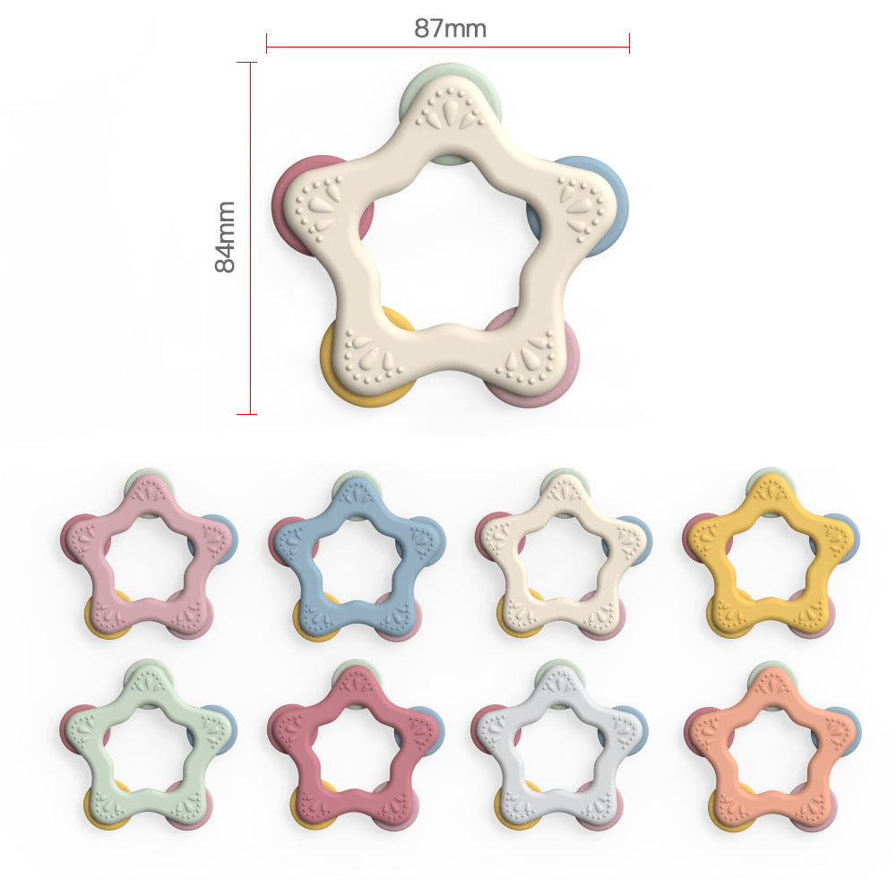 Star Silicone Baby Teether