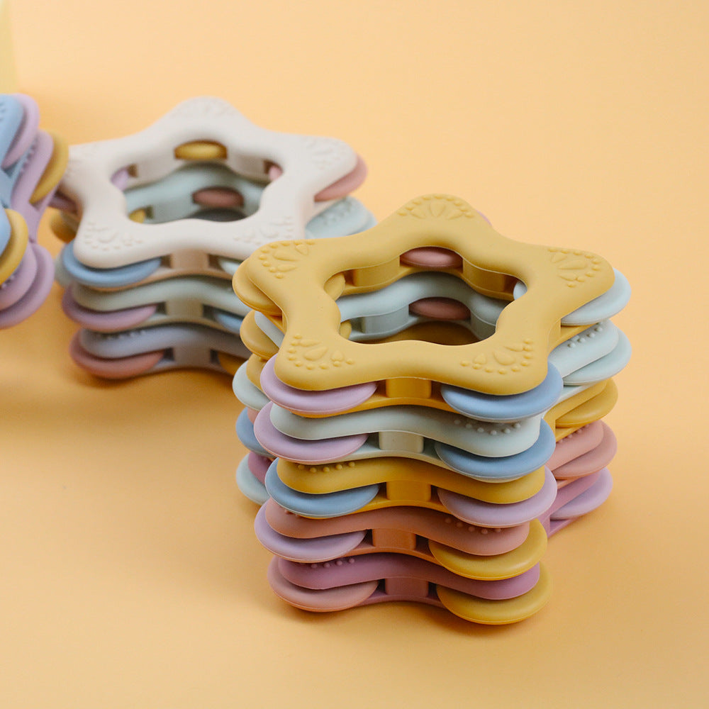 Star Silicone Baby Teether