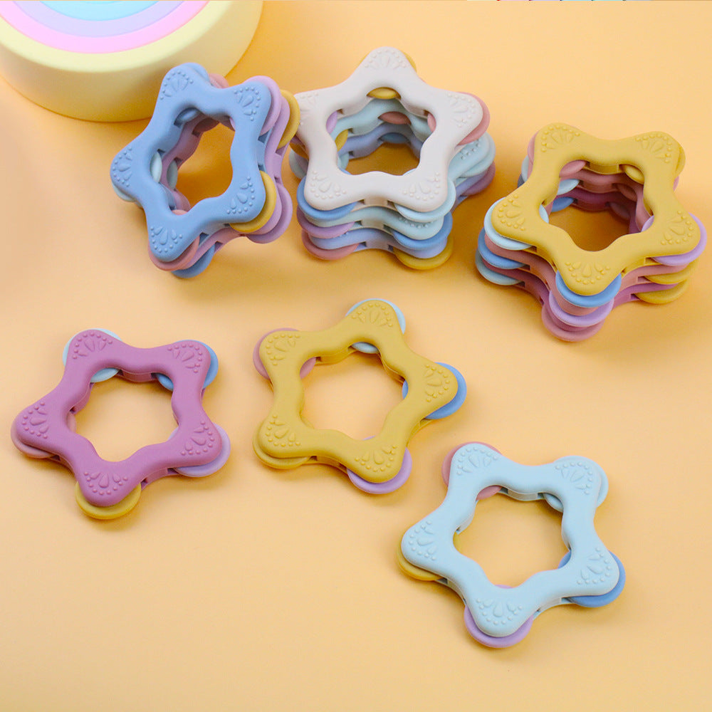 Star Silicone Baby Teether