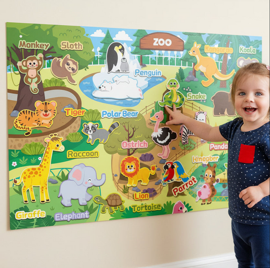 Zoo Wall-Mounted Busy Board