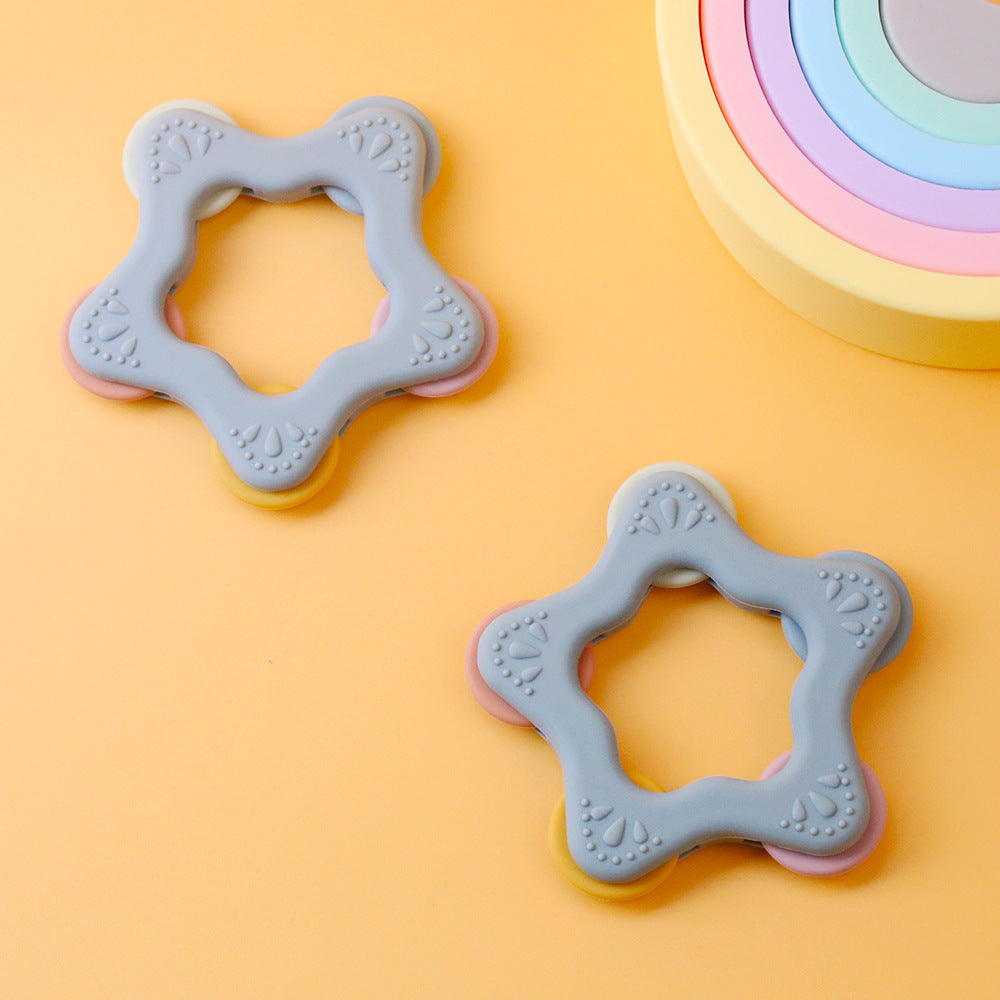 Star Silicone Baby Teether