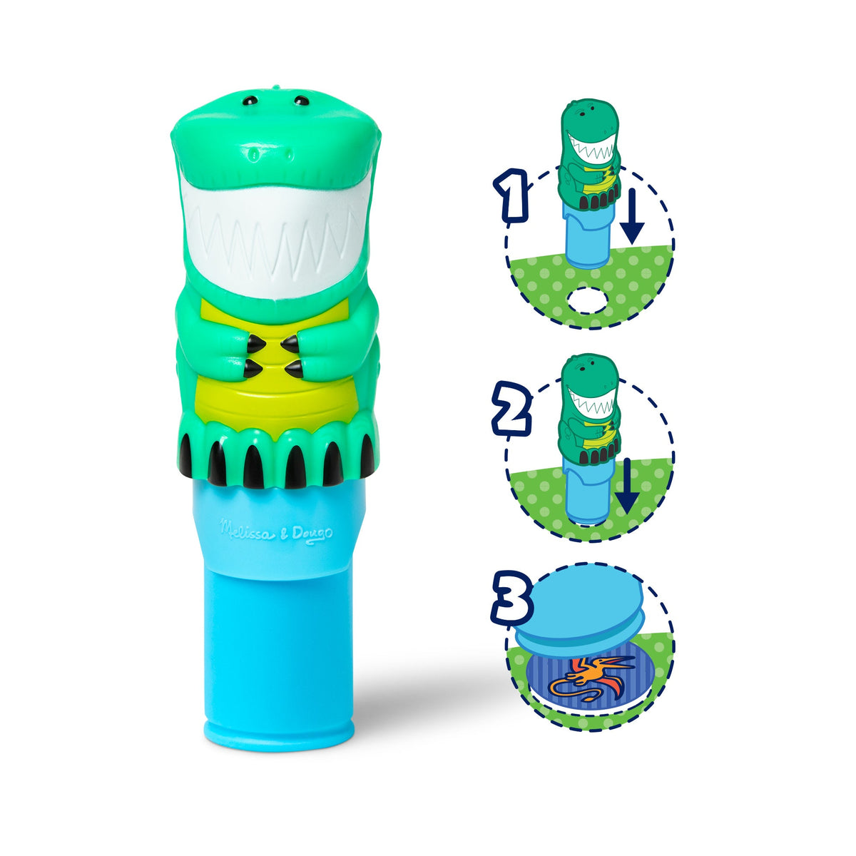 Sticker WOW! Dinosaur stamper and how to use it