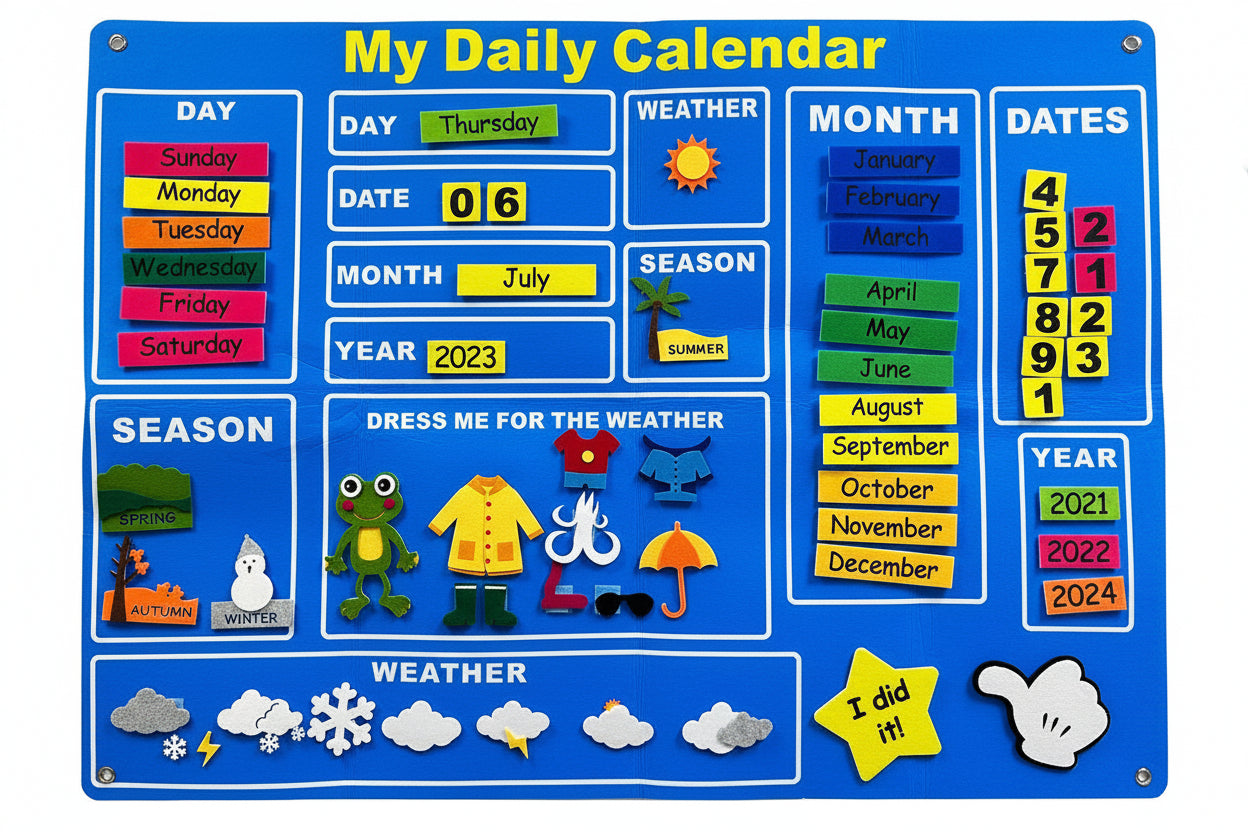 My Daily Calendar Wall-Mounted Busy Board