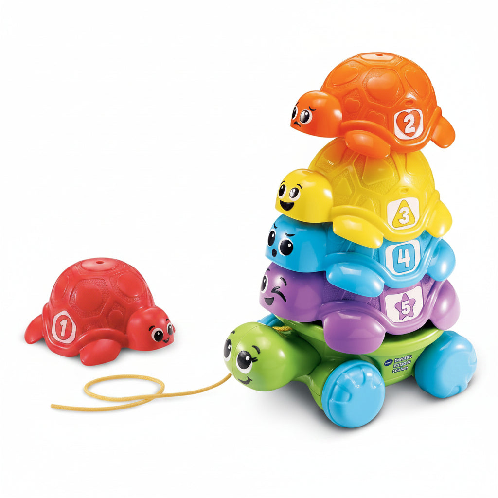 (Vtech) Famille Empilo Tortue – 4-in-1 Stacking & Pull-Along Turtle Set