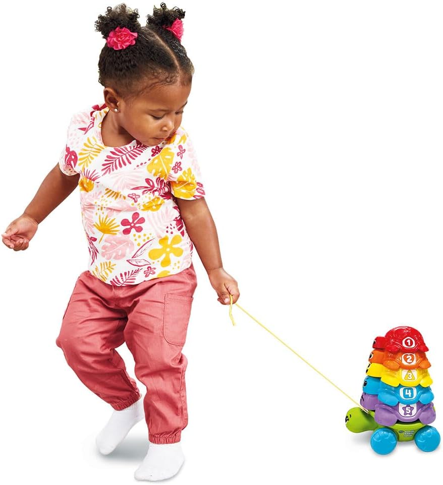 (Vtech) Famille Empilo Tortue – 4-in-1 Stacking & Pull-Along Turtle Set