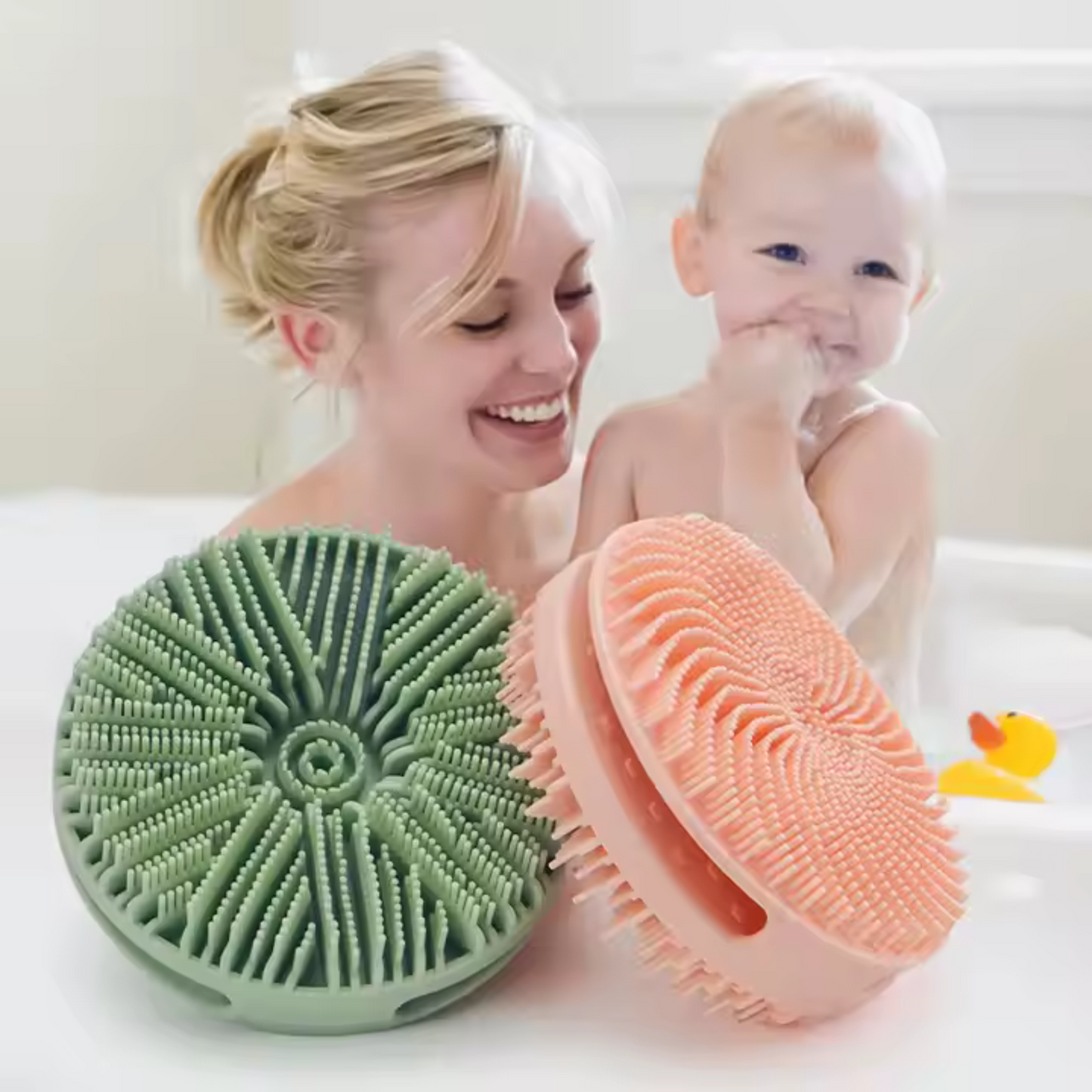 Double-Sided Silicone Loofah – Gentle & Deep Cleansing