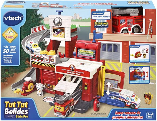 TUT TUT BOLIDES® SUPER CASERNE DE POMPIERS INTERACTIVE (VTFR)