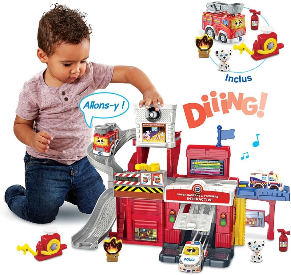 TUT TUT BOLIDES® SUPER CASERNE DE POMPIERS INTERACTIVE (VTFR)