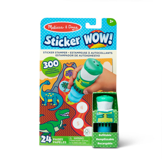 Melissa & Doug Sticker WOW! Dinosaur activity pad and sticker stamper