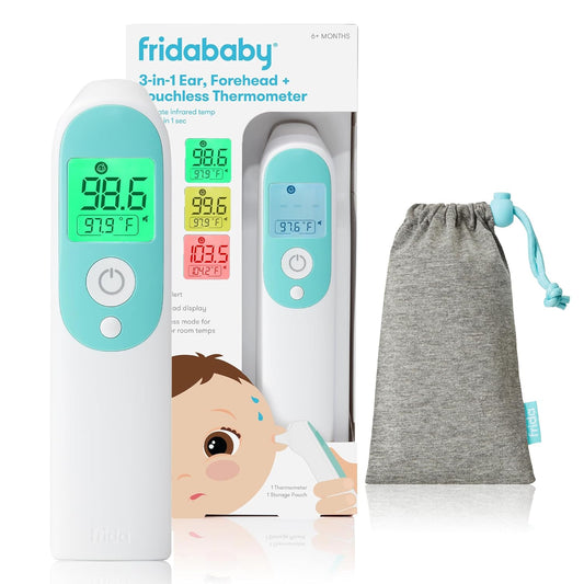 Frida Baby Thermometer, 3-in-1 Infrared Thermometer for Ear, Forehead & Touchless Baby, Infants, Toddlers, Kids & Adults