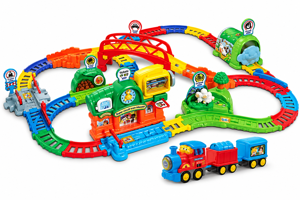 (VTECH) Tut Tut Bolides Super Circuit Train Éducatif (VTFR)