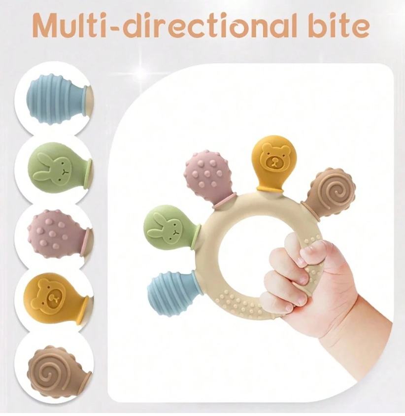 Colorful Silicone Baby Teether