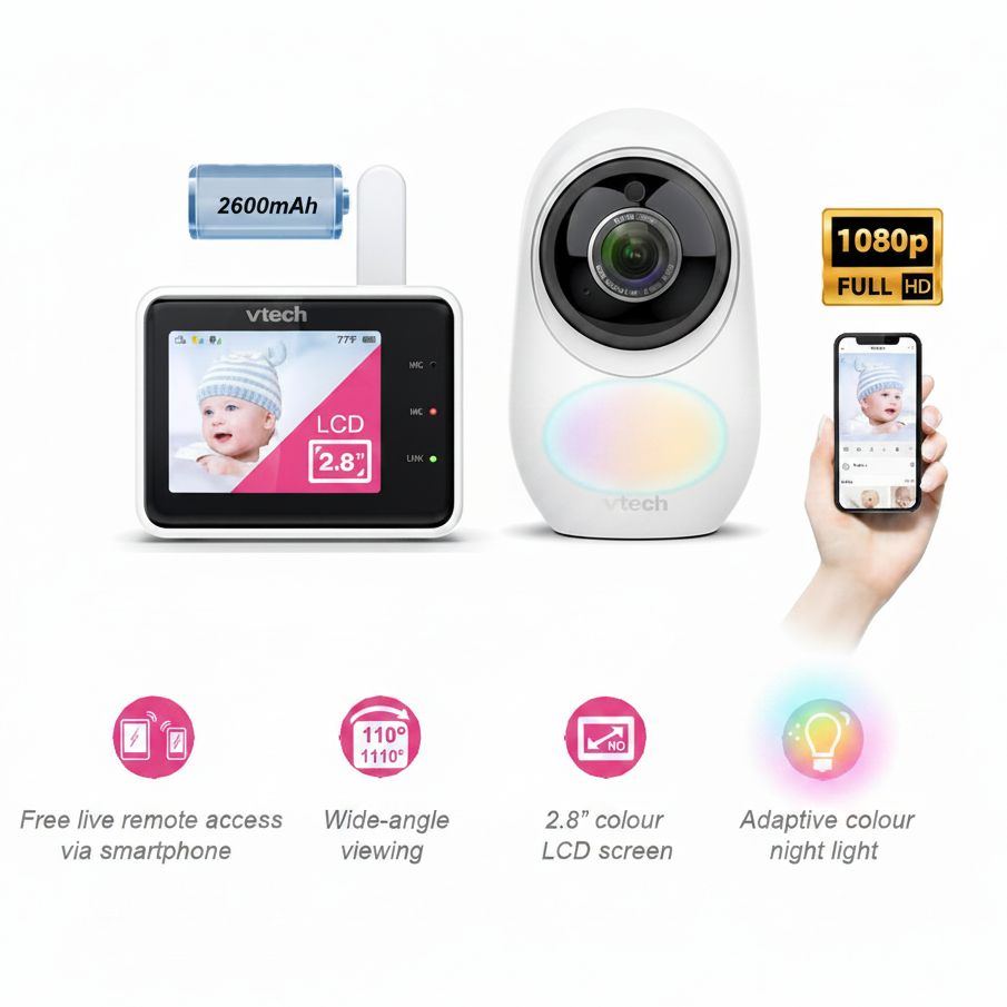 Vtech 2.8" Smart Wi-Fi 1080p Video Monitor – RM2751