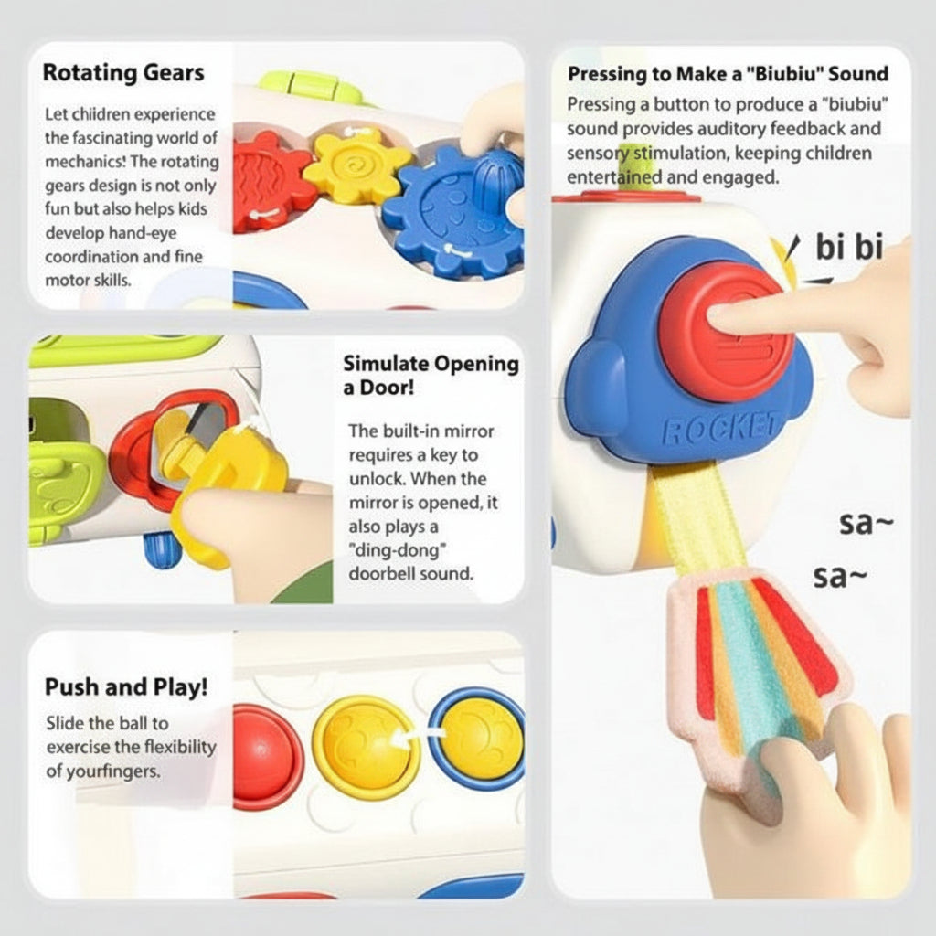 Busy Cube Montessori Sensory Toy