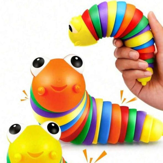 Color Fuzzy Caterpillar Sensory Toy