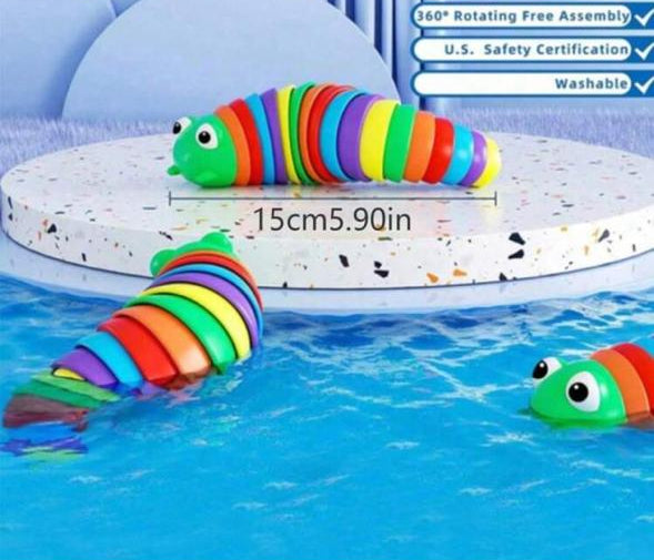 Color Fuzzy Caterpillar Sensory Toy