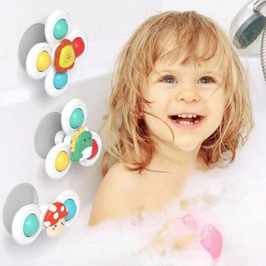 Suction Cup Spinning Toy – 3pcs Set