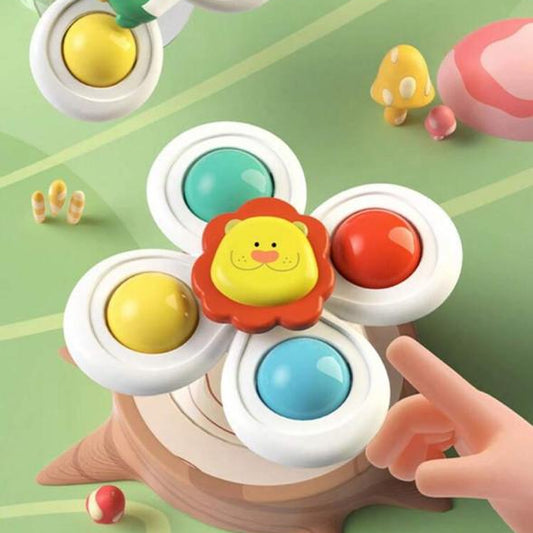 Suction Cup Spinning Toy – 3pcs Set