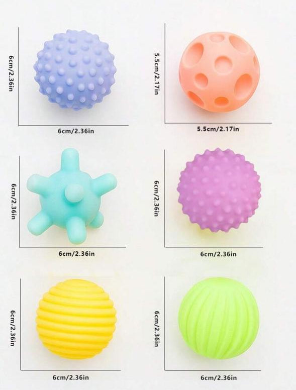 6pcs Baby Sensory Ball