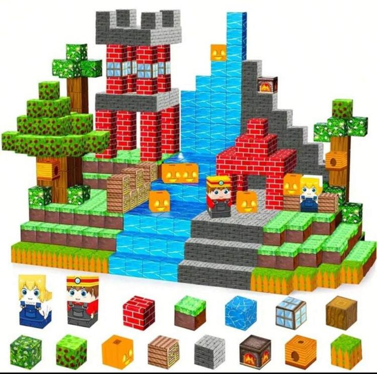 Magnetic Building Block Set – STEM Montessori Sensory Toy