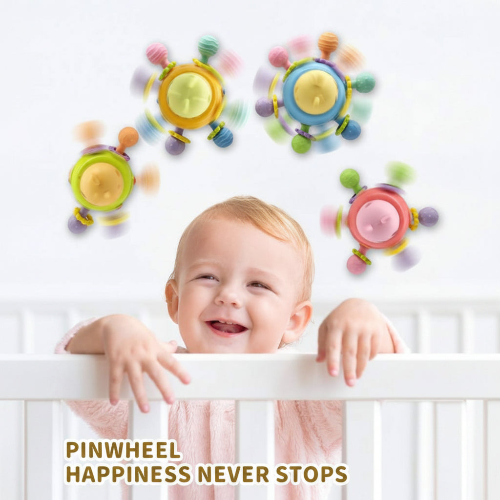 Rotating Bear Silicone Teether Toy