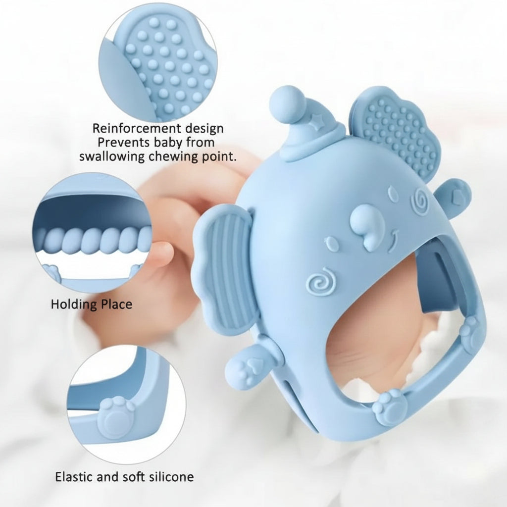 Silicone Baby Teething Mitten