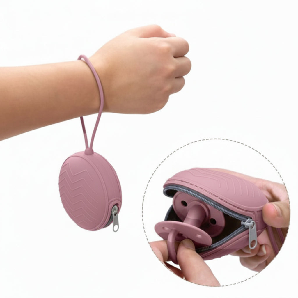 Silicone Pacifier Case with Zipper