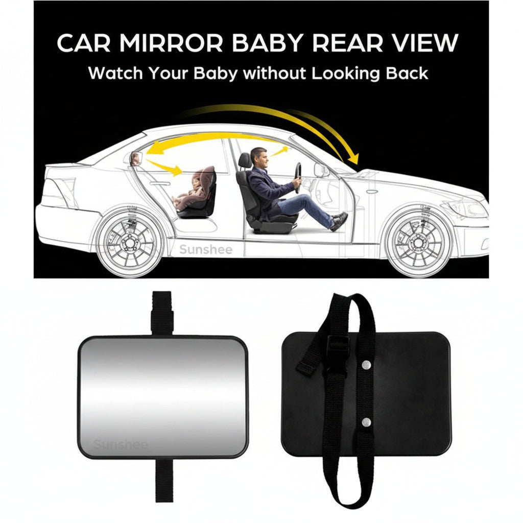 Shatterproof Baby Car Mirror