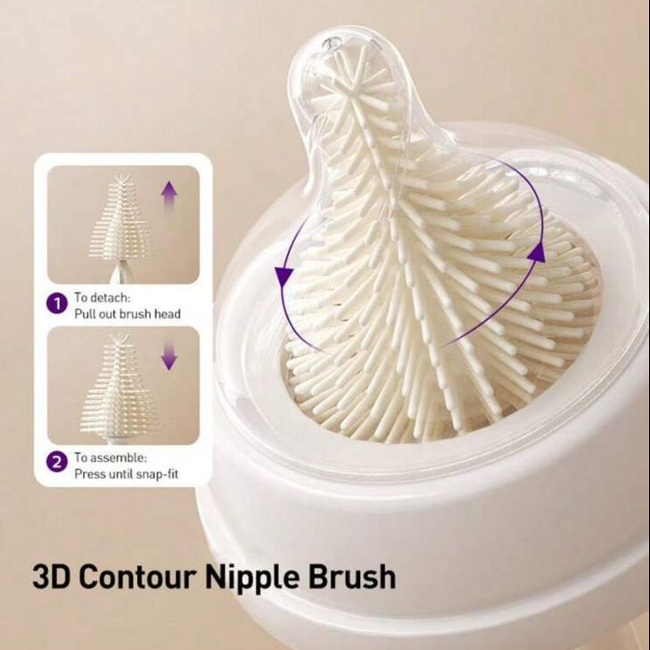 Philips Avent 6-in-1 Cleaning Brush Set – Clean, Dry &amp; Travel Easily