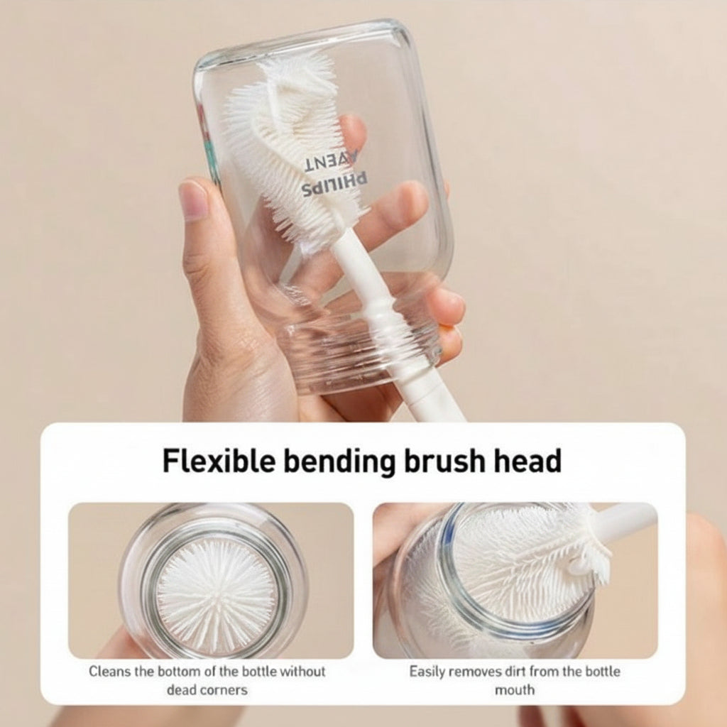 Philips Avent 6-in-1 Cleaning Brush Set – Clean, Dry &amp; Travel Easily