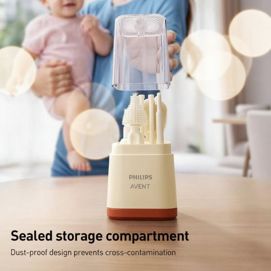 Philips Avent 6-in-1 Cleaning Brush Set – Clean, Dry &amp; Travel Easily
