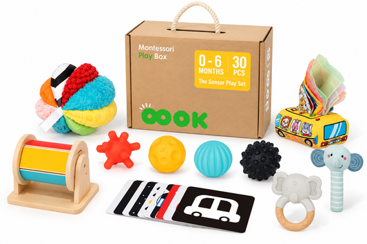 Montessori Play Box – 0 to 6 Months | 30 Pieces