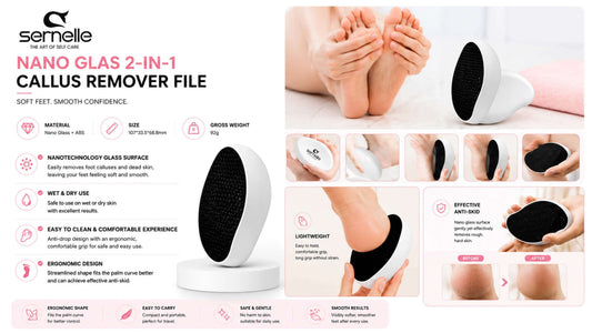 Sernelle Nano Glass 2-in-1 Callus Remover File