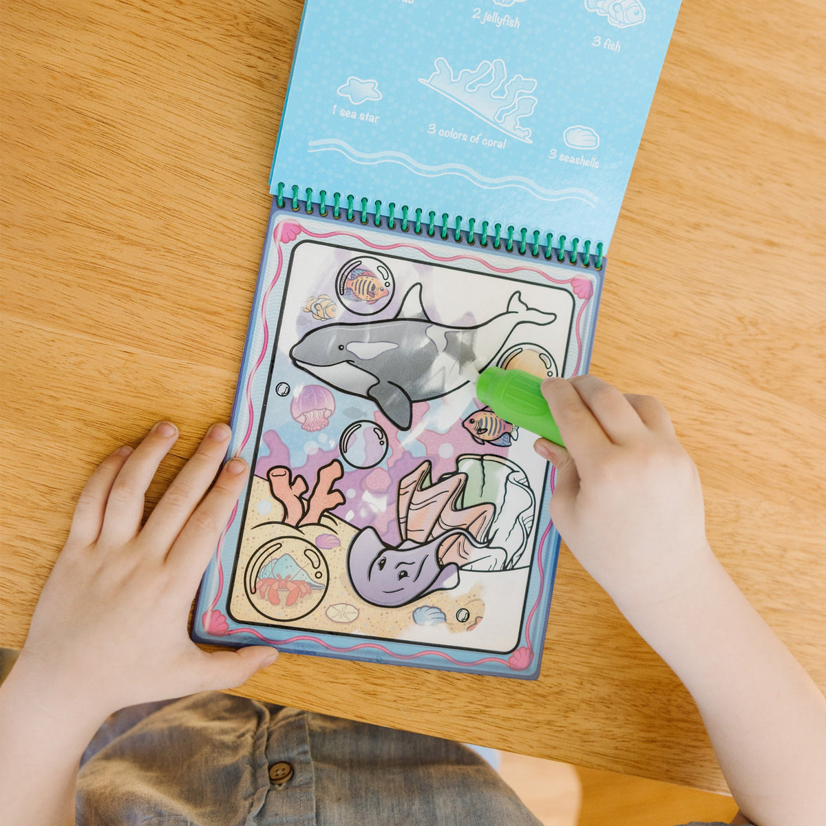 Melissa & Doug Water Wow! Animals – water pen revealing colours